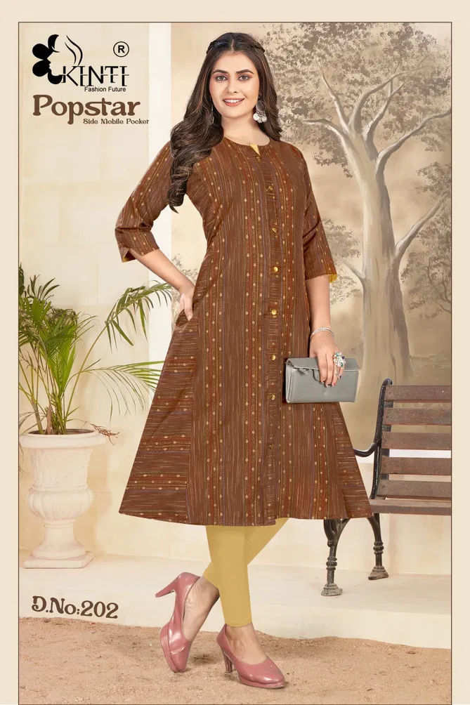 Kinti Popstar Vol 2 Wholesale Printed Designer Kurti Catalog